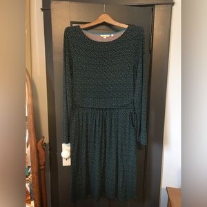 Boden Jersey Dress Midi Sz 10 Tall
